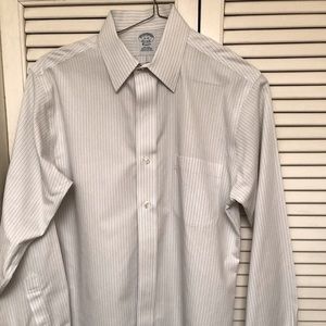 Brooks Brothers Classic Striped Button Down Shirt 15” X 33”